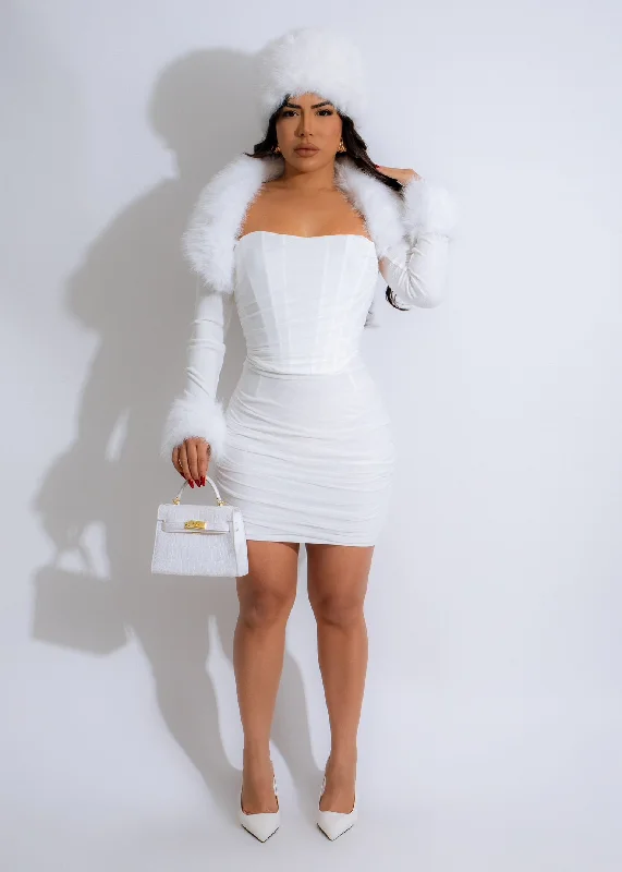 Frostbite Luxe Sweater White Dynamic Women's High - energy