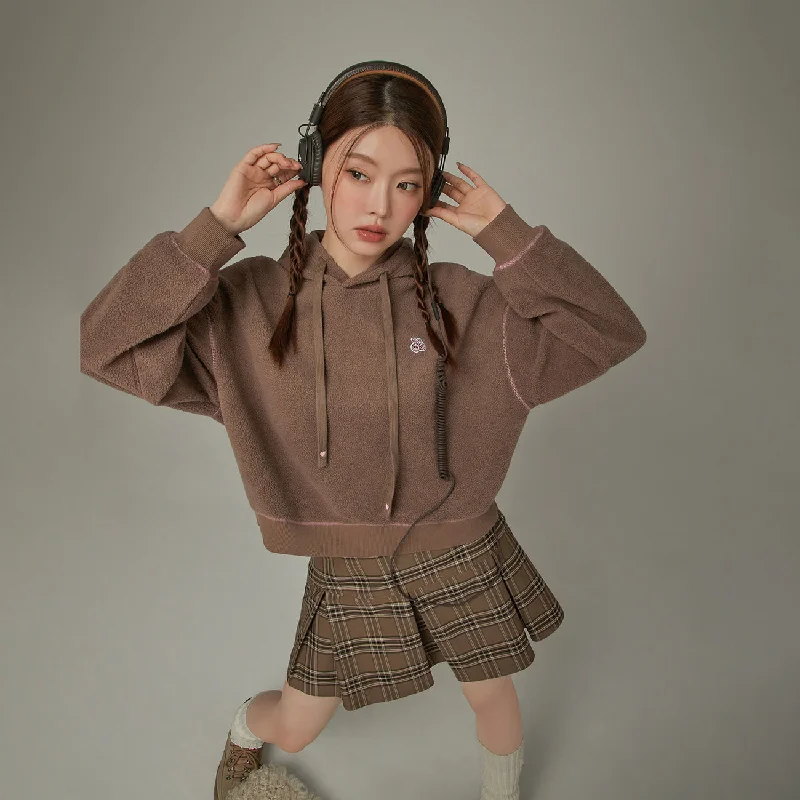 Simple Colored Stitch Hoodie Refined Women's Hand - crafted