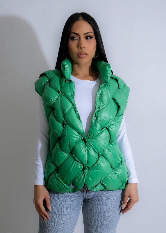Emerald Cloud Vest Green Country