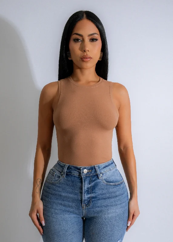 Minimalist Edge Crop Top Nude Stylish Women's Neon