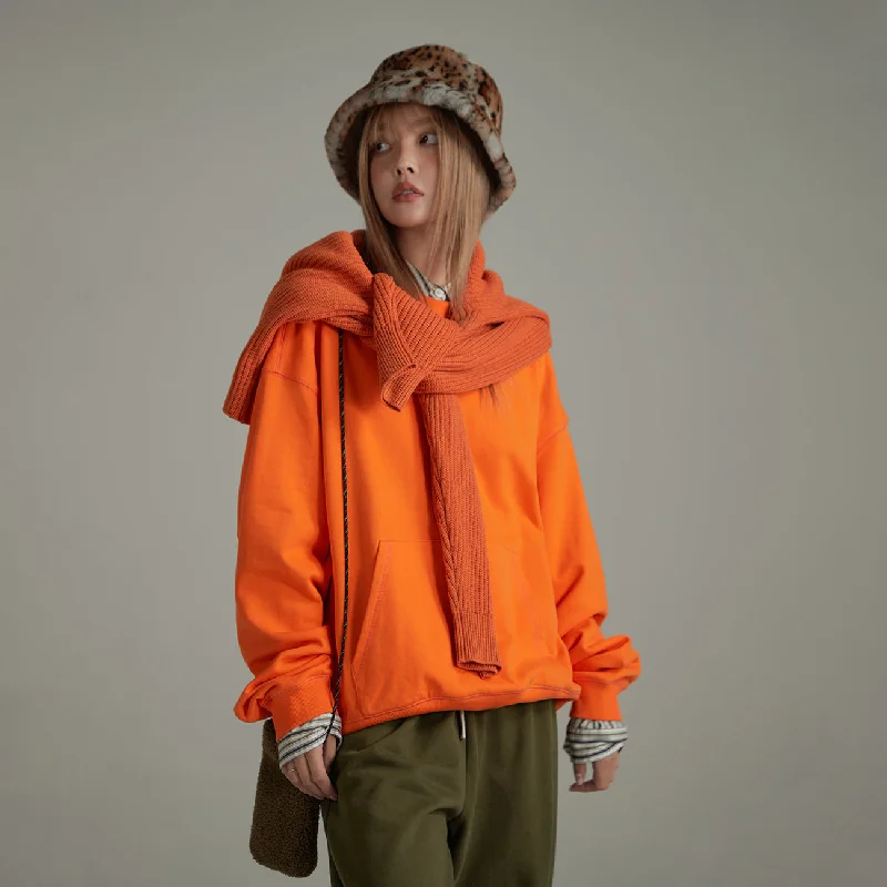 Loose Fit Simple Sweatshirt Modern Women's 