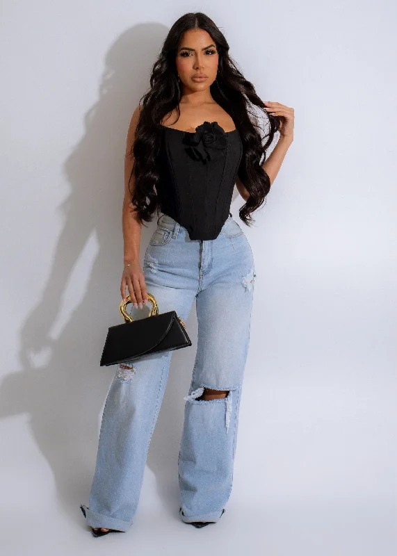 Personal Growth Corset Black Sleek Women's 