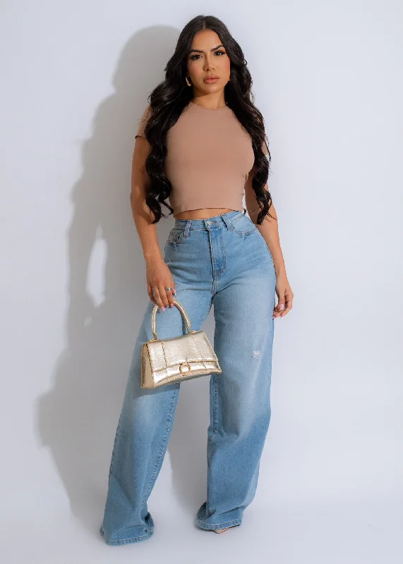 Not Available To You Crop Top Nude Vintage Women's 1970S 