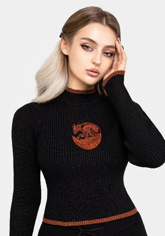 Foxfire Embroidered Knit Jumper Business