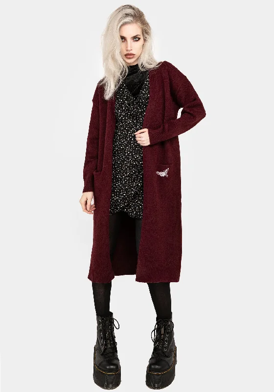 Rosamoth Embroidered Knit Longline Cardigan purpose