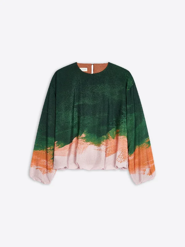 Silk cocoon top Relaxed Women's Beachy
