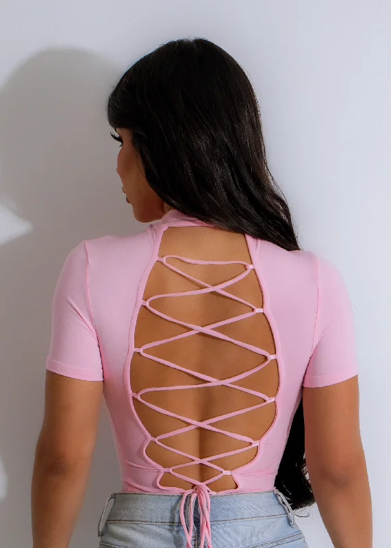 For You Bodysuit Pink Sharp Women's Italian