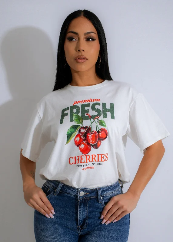 Summer Harvest T-Shirt White Streetwear Style for 