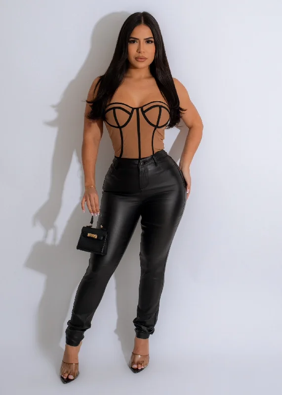 Sun Tattoo Mesh Bustier Black garde