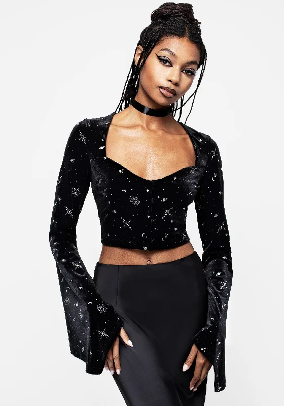 Veniri Velour Crop Top European