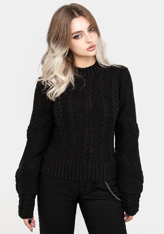 Virda Cable Knit Twist Jumper garde