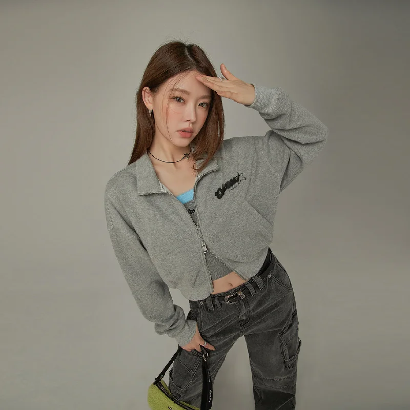 Sporty Loose Fit Zip-Up garde