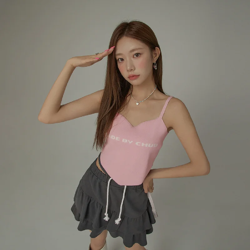 Heart Knit Cami Top Vacation