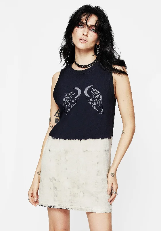 Galdor Tie Dye Longline Tank Top Modern Women's Tech