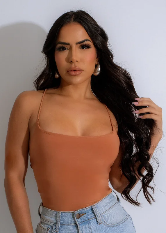 Looking For Love Bodysuit Brown Scandinavian