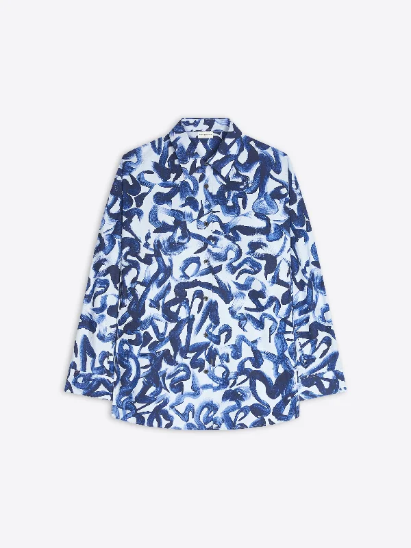 Printed cocoon shirt Streetwear Style for 