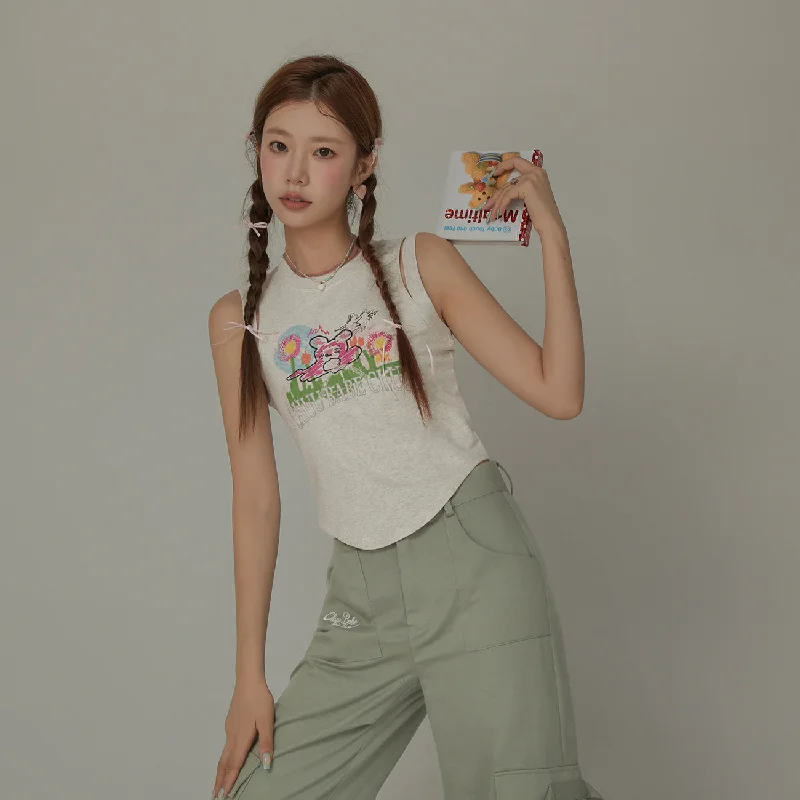 Chuu Babe Club Sleeveless Top Scandinavian