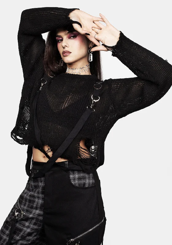 Rebellion Hardware Bondage Sweater Laid - back Women's Vibe