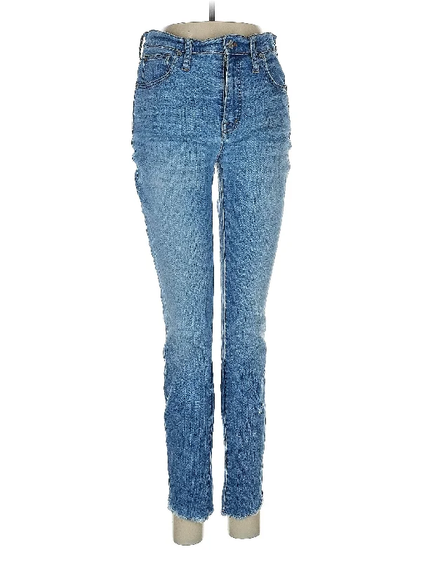 Mid-Rise Skinny Jeans Classic Women's Tweed