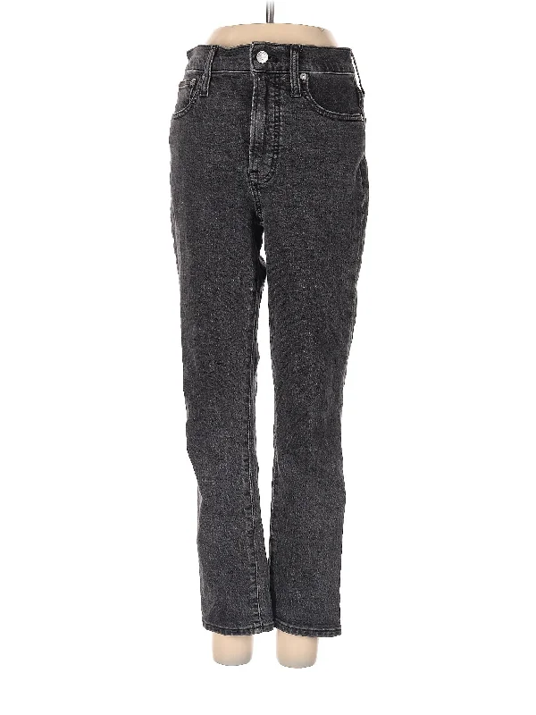 High-Rise Straight-leg Jeans in Dark Wash Vintage Women's 1970S 
