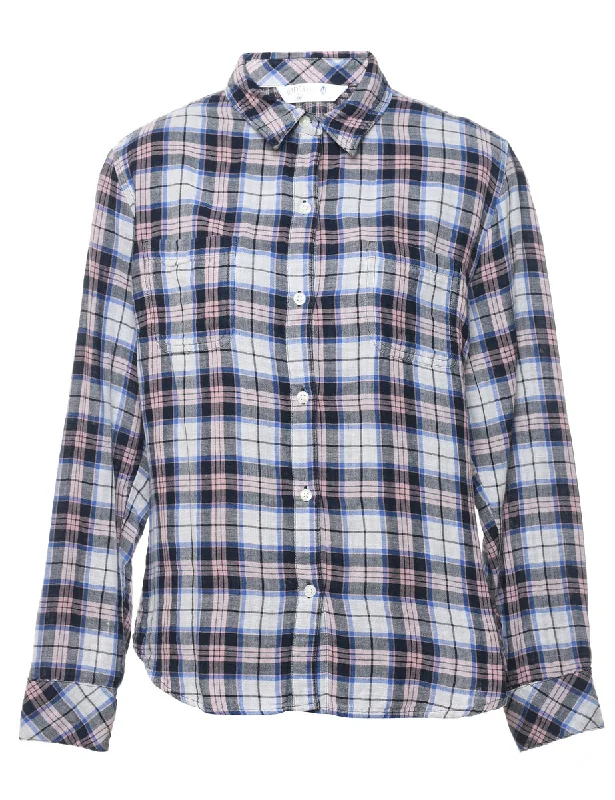 Lee Checked Shirt - M Cozy Women's Winter