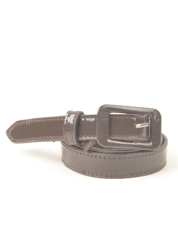 Brown Skinny Belt - M Streetwear Style for 