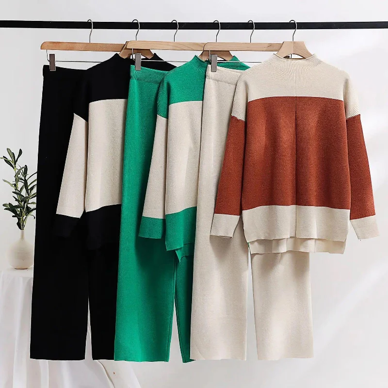 Latifah Woolen Coord Set Laid - back Women's Vibe