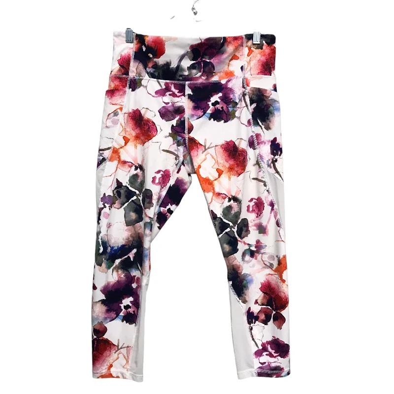 Athletic Leggings By Athleta In Floral Print, Size:L Streetwear Style for 