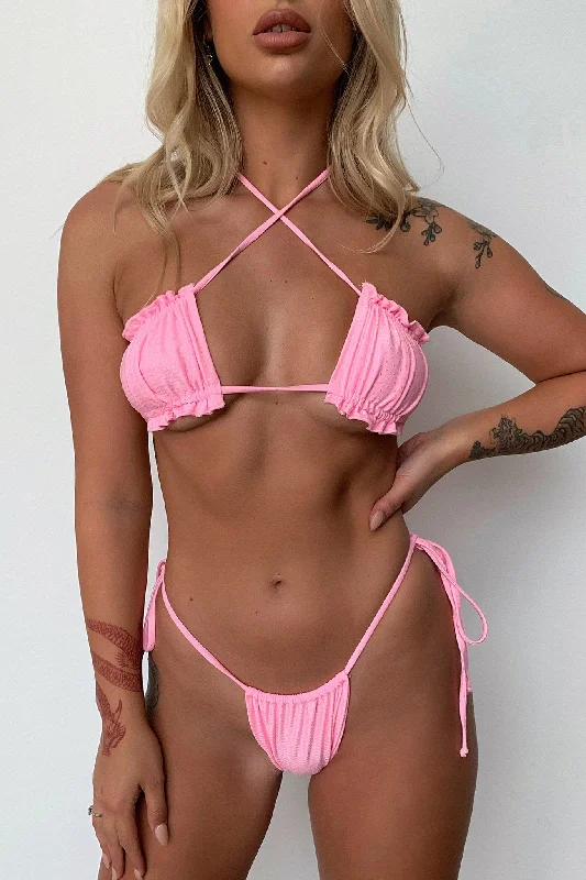 Euphoria Bikini Bottoms - Pink Street