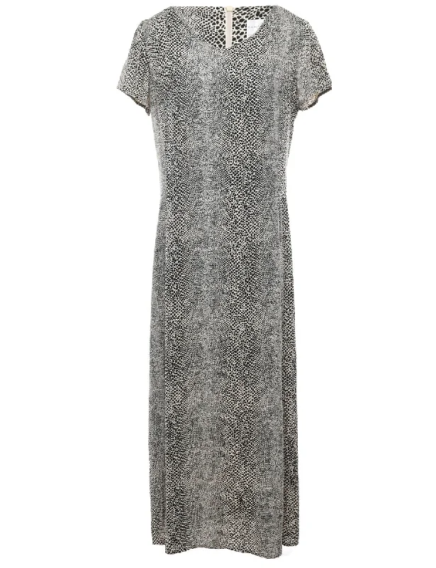 Giraffe Print Dress - M Unique Women's Upcycled