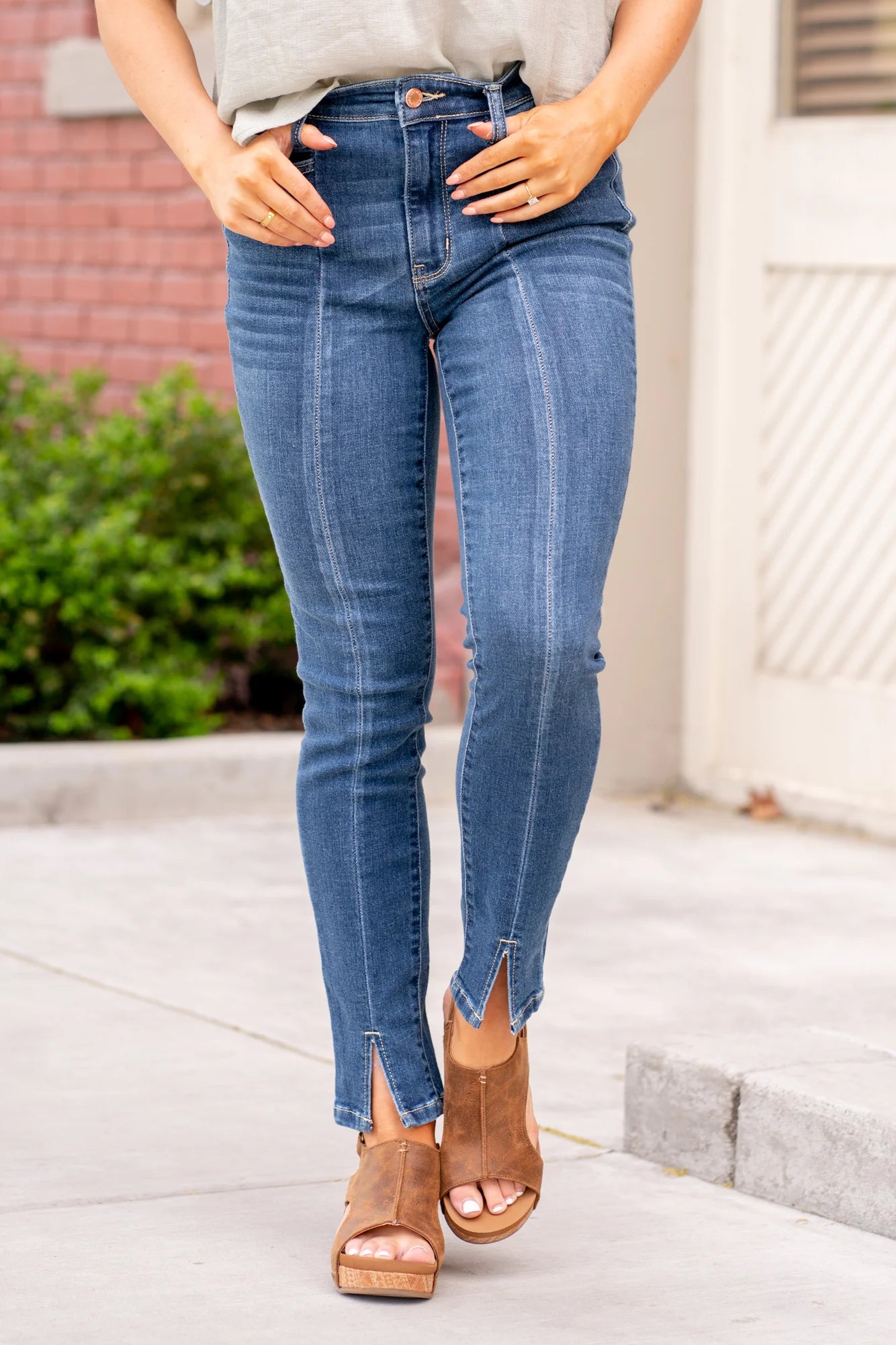 Judy Blue High Waist Front Seam Skinnies Elegant Women's Formal 