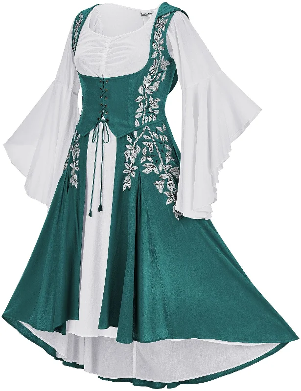 Tauriel Maxi Set Limited Edition Silver Embroidery Sleek Women's Metallic