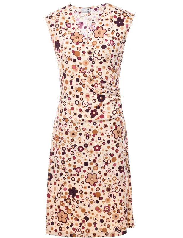 Floral Print Dress - S Preppy Women's College