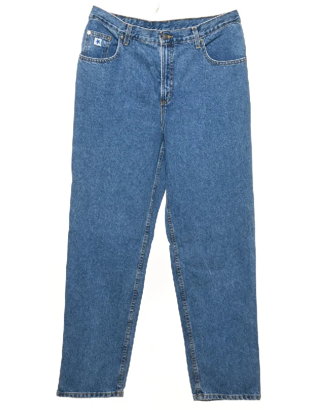Medium Wash Tapered Jeans - W32 L30 Country