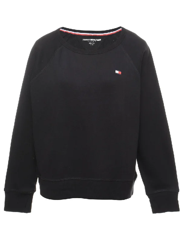 Tommy Hilfiger Plain Sweatshirt - L Sporty Women's Athleisure 