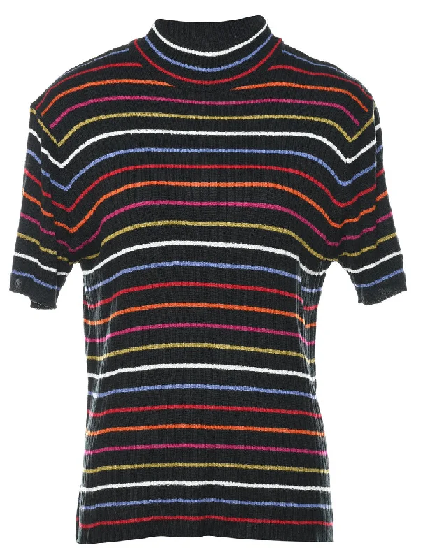 Striped Jumper - L Cool Women's Distressed