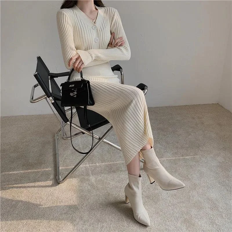 Bethany Woolen Bodycon Dress Modern Women's 