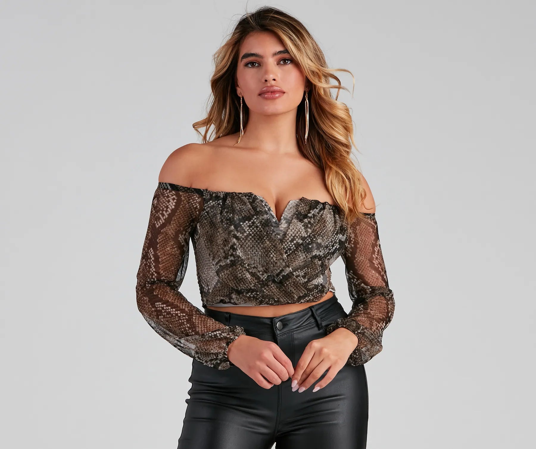 Bring The Sass Cropped Blouse Edgy Women's Punk