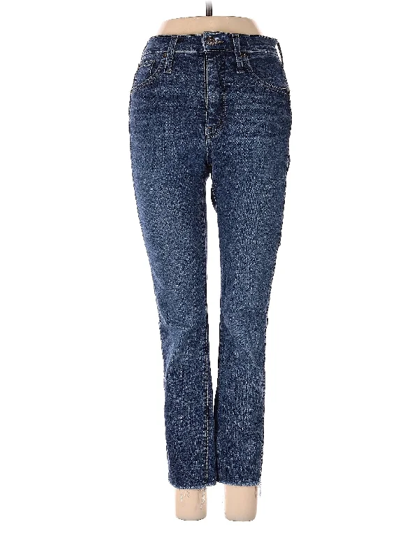 Low-Rise Straight-leg Jeans in Medium Wash French
