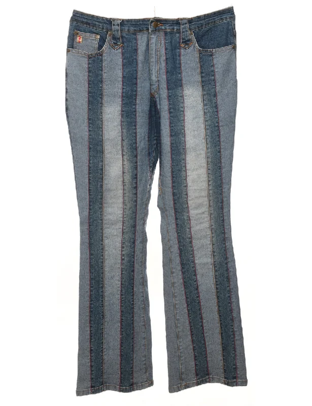 Y2K Patchwork Jeans - W36 L32 Traditional Women's 