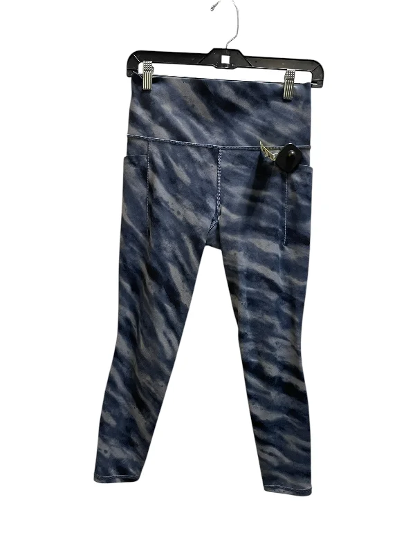 Athletic Leggings By Athleta In Navy, Size: S French