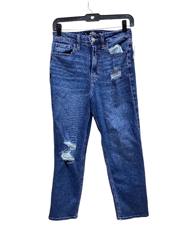 Jeans Straight By Hollister In Blue Denim, Size: 2 Monochromatic Office Style