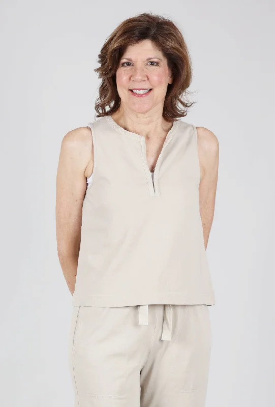 Hook & Eye Top, Pebble Vacation