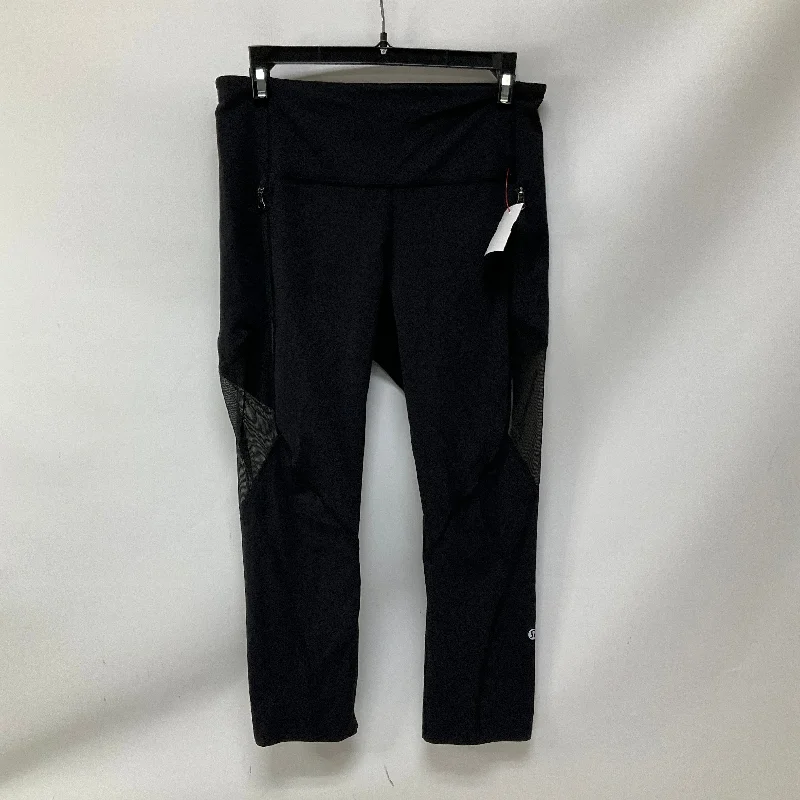 Athletic Leggings Capris By Lululemon In Black, Size: 8 performance