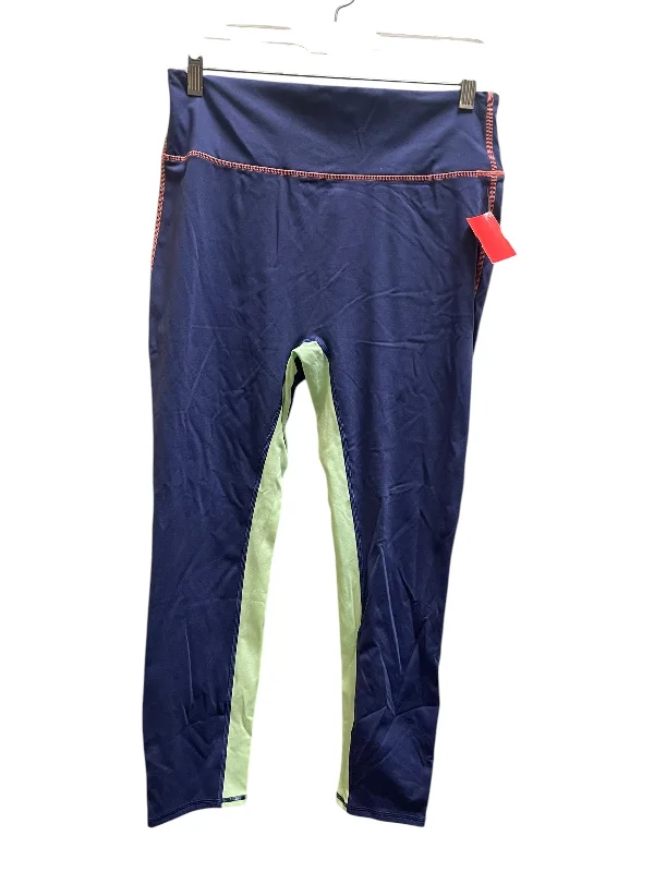 Athletic Leggings By Fabletics In Blue, Size: Xl Practical Women's Multi - 