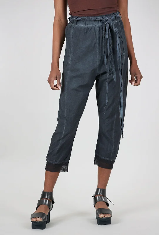 Osti Mesh-Trim Pant, Denim Old Dye Cozy Women's Winter