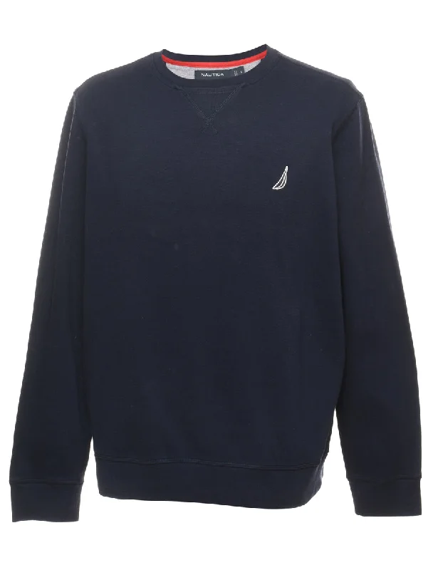 Nautica Plain Sweatshirt - L Casual Women's Japanese 