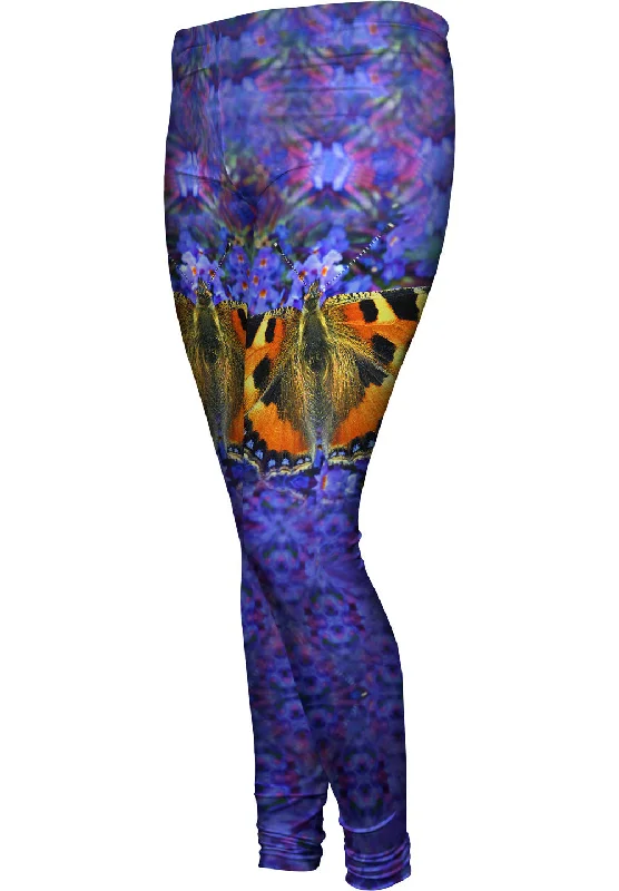 Graceful Orange Butterfly Youthful Women's Anime - inspired