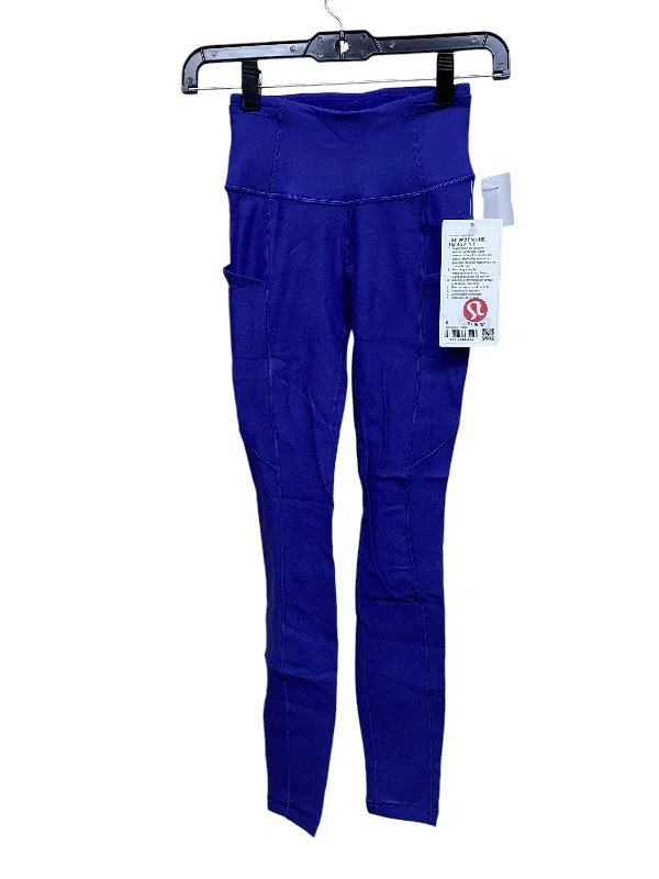 Athletic Leggings By Lululemon In Blue, Size: 0 Refined Women's Hand - crafted