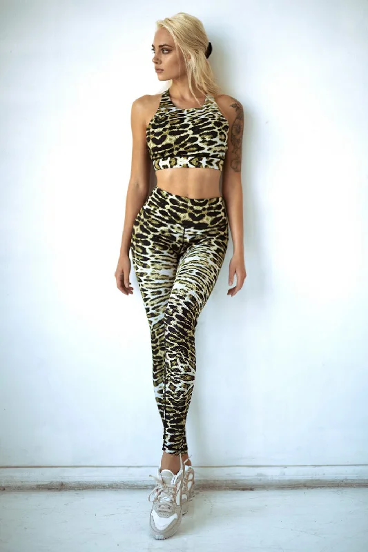 Lush Leopard Print Active 2 Piece Set Australian Beach